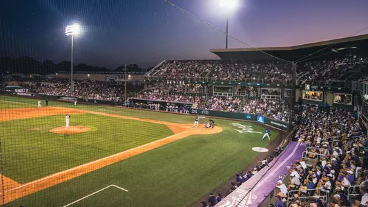 TCU vs Indiana State baseball NCAA Super Regional game during the Fort Worth Super Regional at Lupton Stadium on the TCU campus in Fort Worth, Texas on June 10, 2023.