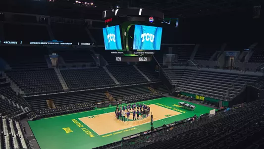 TCU Volleyball Practice at Oregon
