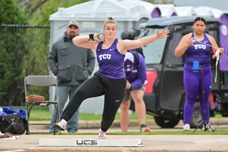 2024 TCU Alumni Invitational track meet photographed at Lowdon Track and Field Complex on the TCU campus in Fort Worth, Texas on March 16, 2024. (Photo by/Ellman Photography)