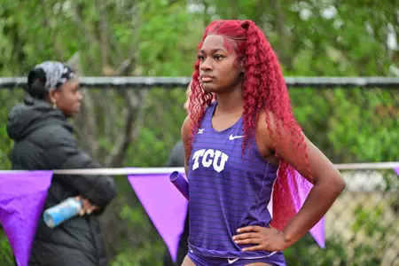 2024 TCU Alumni Invitational track meet photographed at Lowdon Track and Field Complex on the TCU campus in Fort Worth, Texas on March 16, 2024. (Photo by/Ellman Photography)