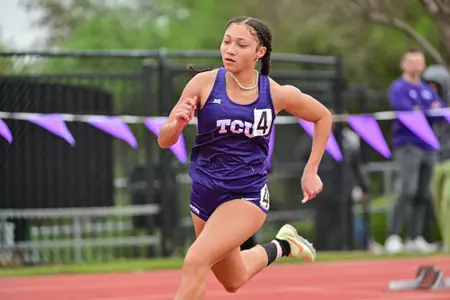 2024 TCU Alumni Invitational track meet photographed at Lowdon Track and Field Complex on the TCU campus in Fort Worth, Texas on March 16, 2024. (Photo by/Ellman Photography)