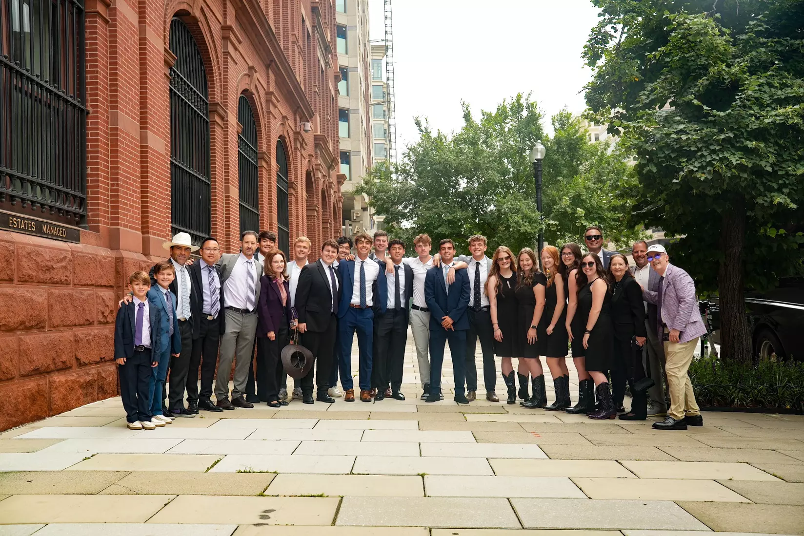 TCU men's tennis and TCU rifle celebrate their 2024 NCAA Championships at The White House as a part of NCAA Sports Day.