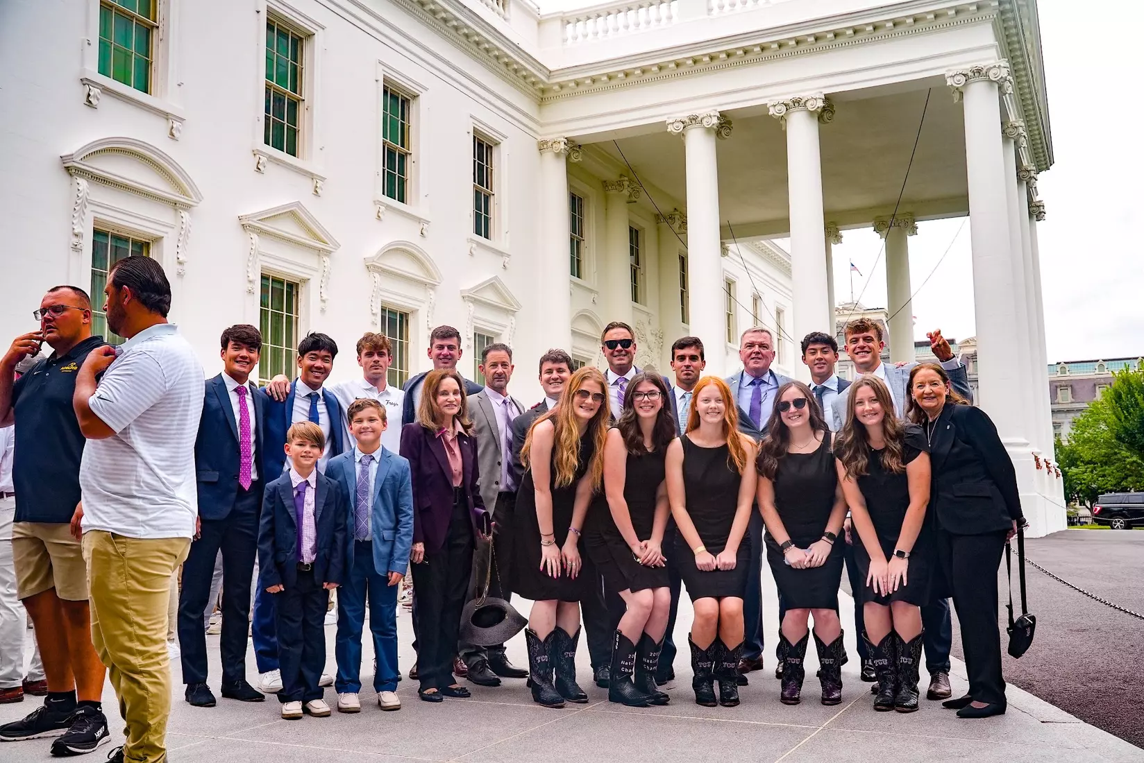 TCU men's tennis and TCU rifle celebrate their 2024 NCAA Championships at The White House as a part of NCAA Sports Day.