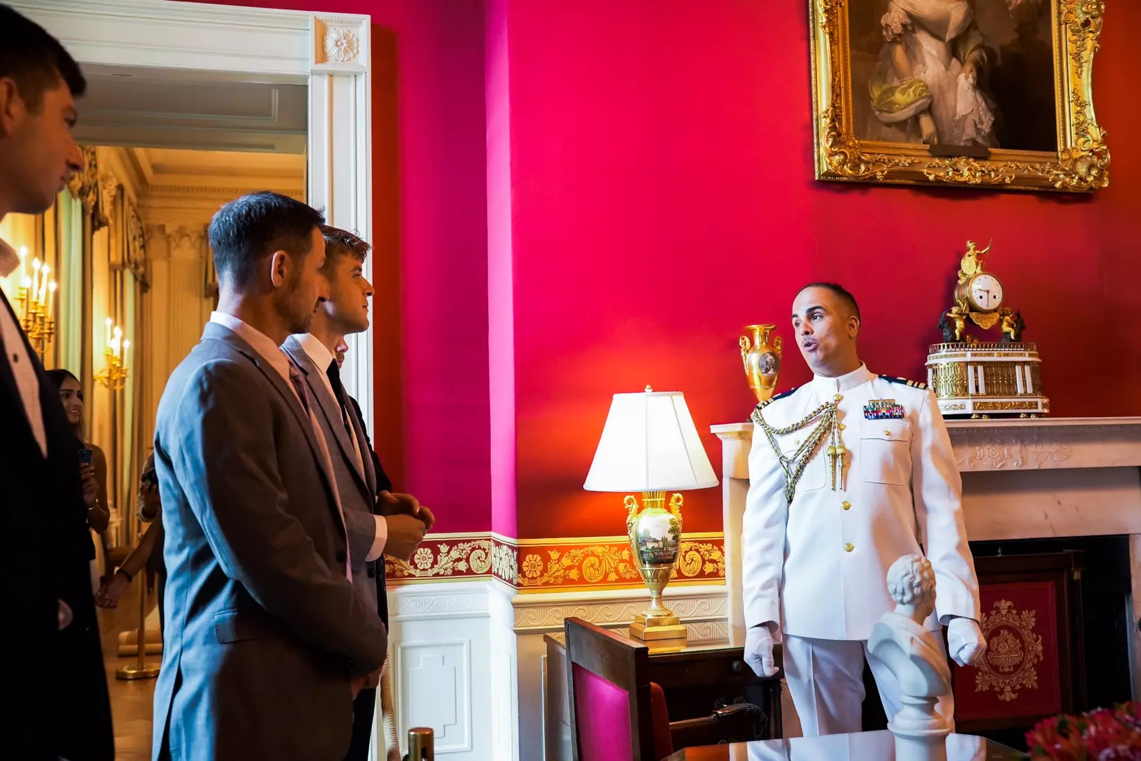 TCU men's tennis and TCU rifle celebrate their 2024 NCAA Championships at The White House as a part of NCAA Sports Day.