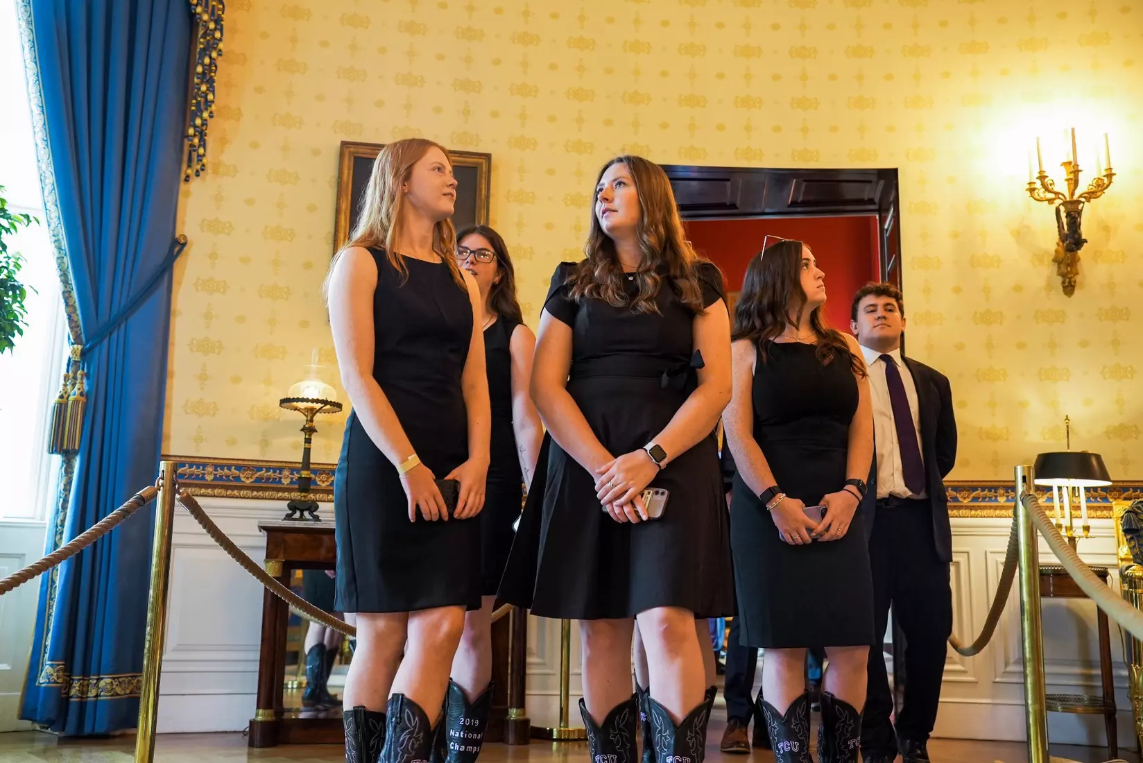 TCU men's tennis and TCU rifle celebrate their 2024 NCAA Championships at The White House as a part of NCAA Sports Day.