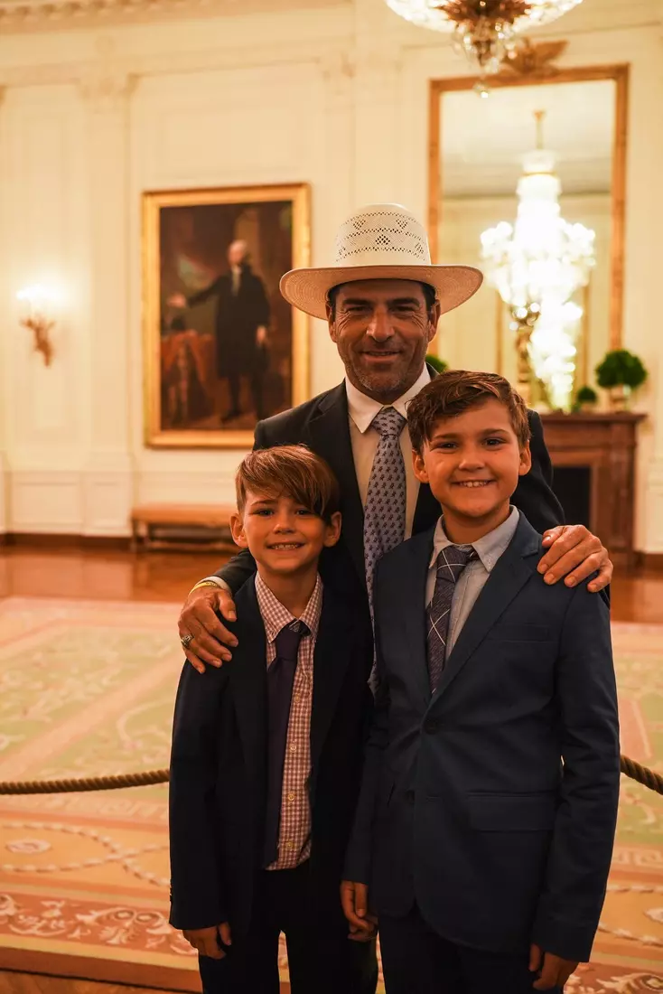 TCU men's tennis and TCU rifle celebrate their 2024 NCAA Championships at The White House as a part of NCAA Sports Day.