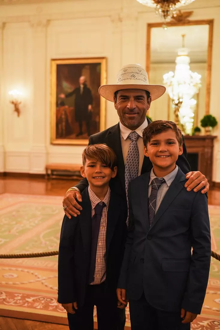 TCU men's tennis and TCU rifle celebrate their 2024 NCAA Championships at The White House as a part of NCAA Sports Day.