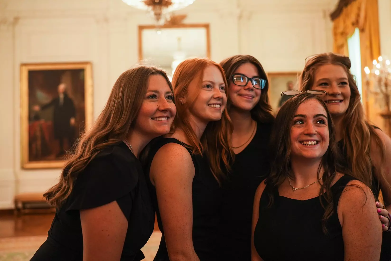 TCU men's tennis and TCU rifle celebrate their 2024 NCAA Championships at The White House as a part of NCAA Sports Day.