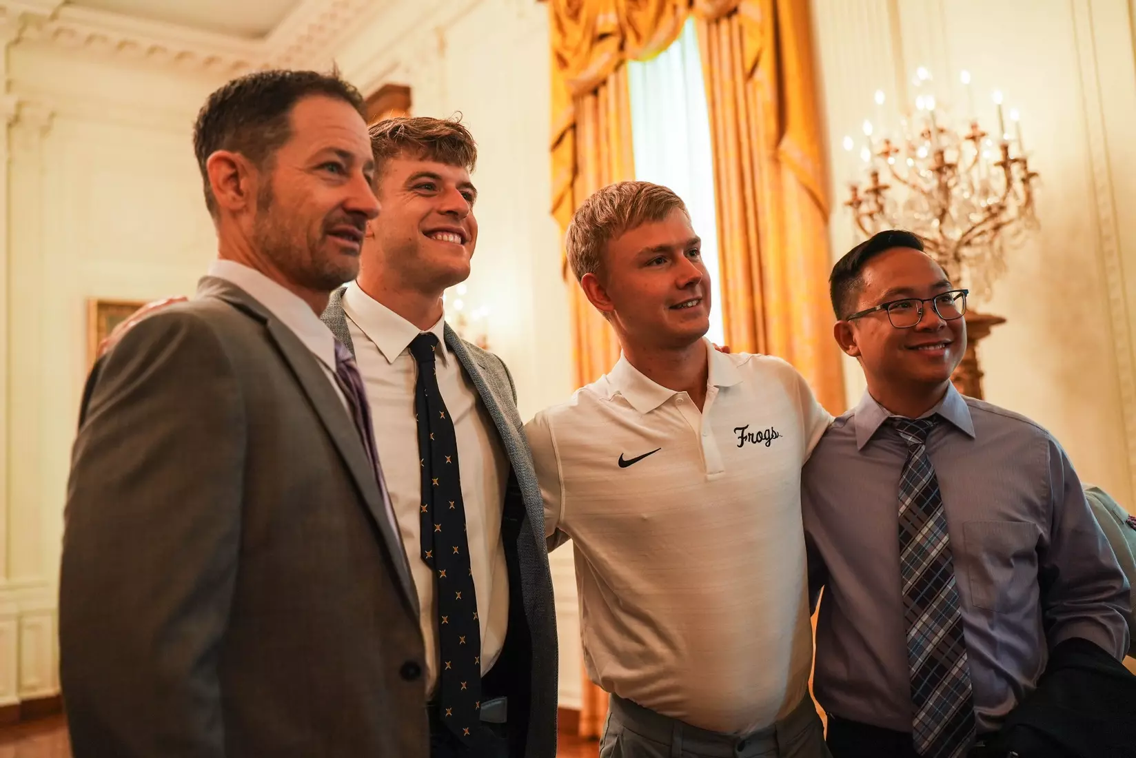 TCU men's tennis and TCU rifle celebrate their 2024 NCAA Championships at The White House as a part of NCAA Sports Day.