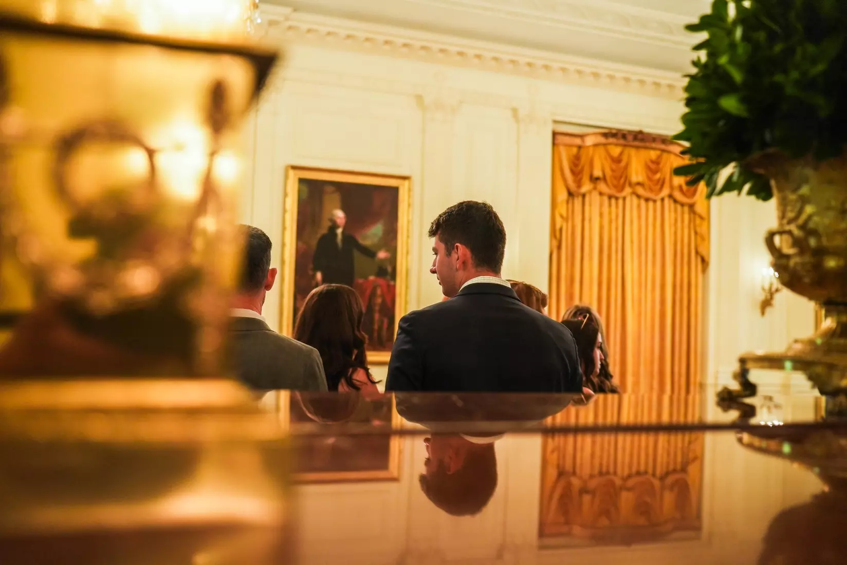TCU men's tennis and TCU rifle celebrate their 2024 NCAA Championships at The White House as a part of NCAA Sports Day.