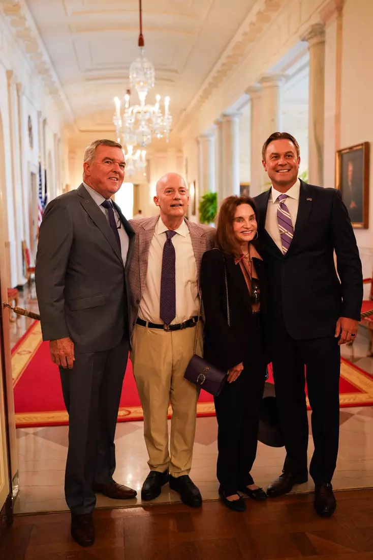 TCU men's tennis and TCU rifle celebrate their 2024 NCAA Championships at The White House as a part of NCAA Sports Day.