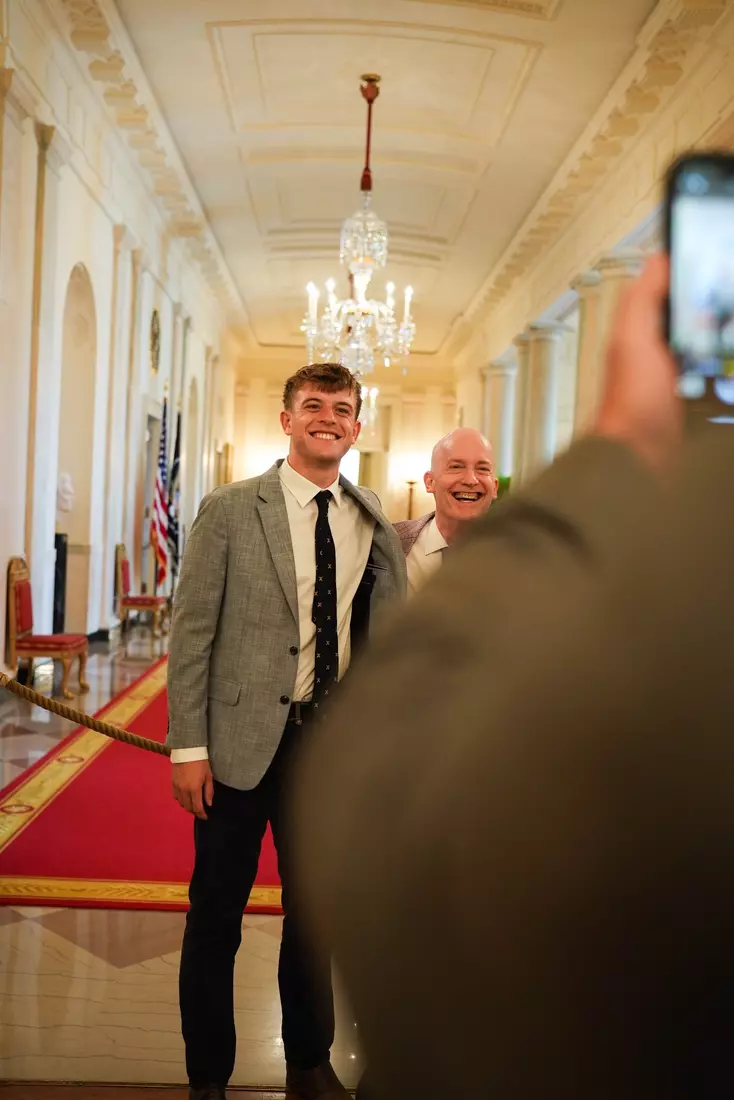 TCU men's tennis and TCU rifle celebrate their 2024 NCAA Championships at The White House as a part of NCAA Sports Day.