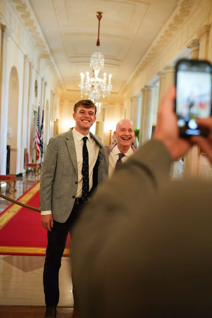 TCU men's tennis and TCU rifle celebrate their 2024 NCAA Championships at The White House as a part of NCAA Sports Day.