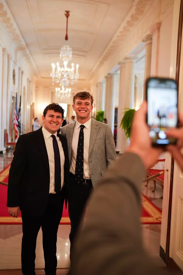 TCU men's tennis and TCU rifle celebrate their 2024 NCAA Championships at The White House as a part of NCAA Sports Day.