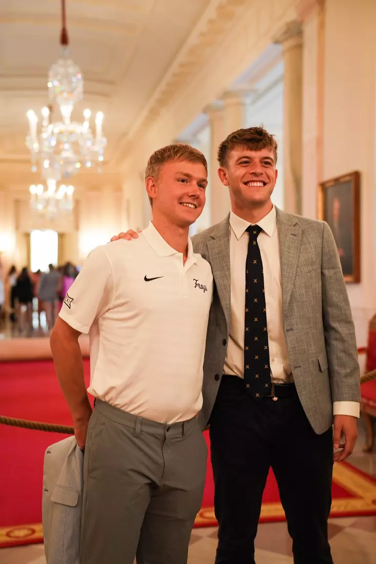 TCU men's tennis and TCU rifle celebrate their 2024 NCAA Championships at The White House as a part of NCAA Sports Day.