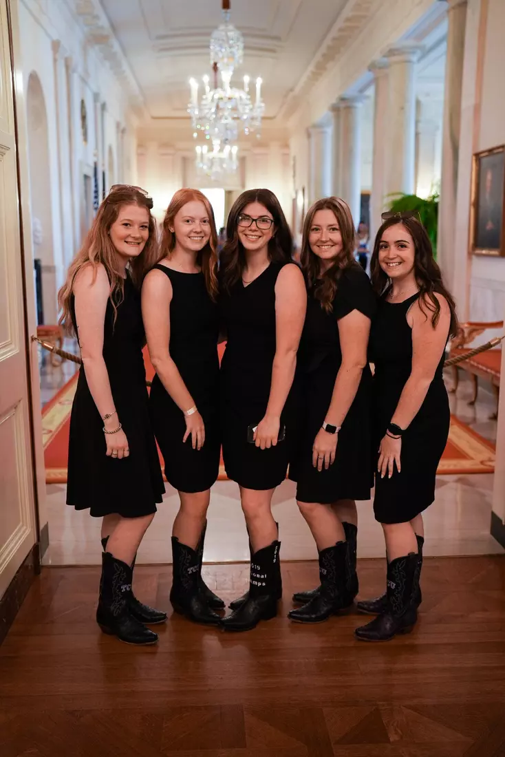 TCU men's tennis and TCU rifle celebrate their 2024 NCAA Championships at The White House as a part of NCAA Sports Day.