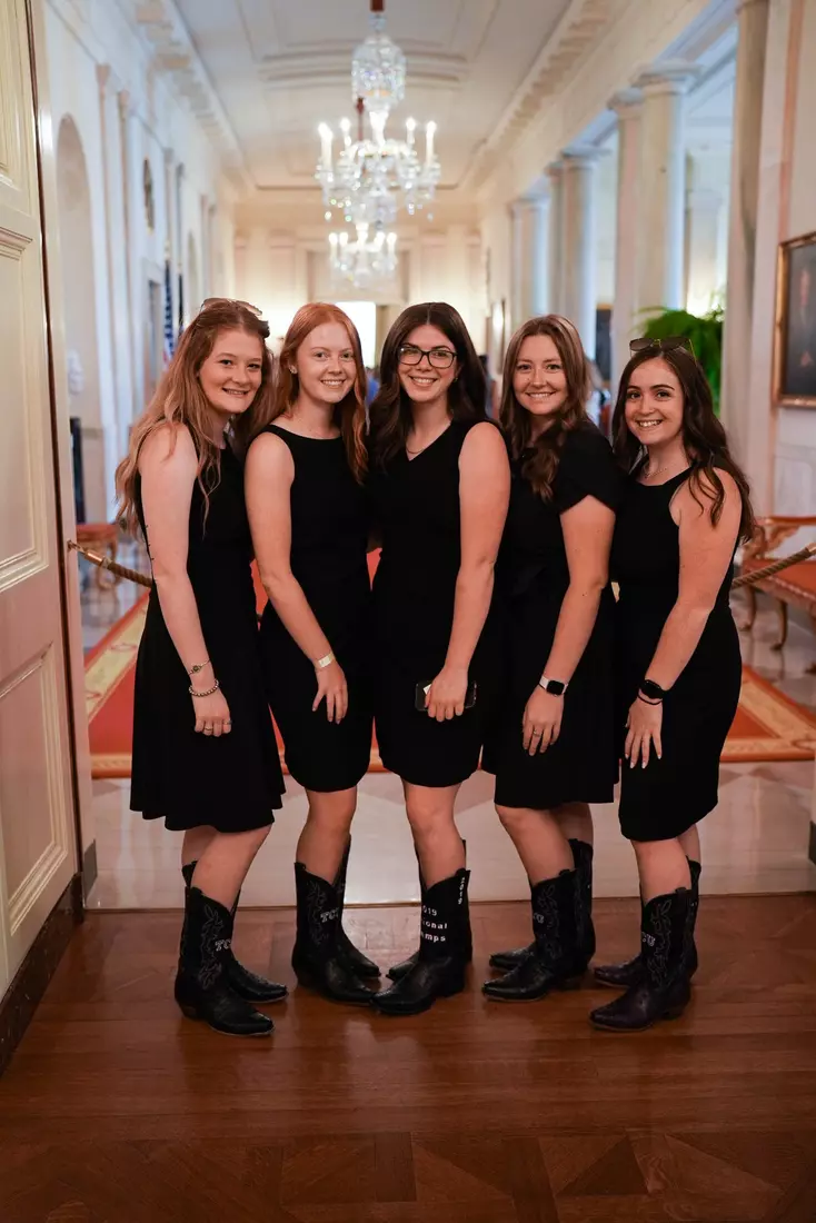 TCU men's tennis and TCU rifle celebrate their 2024 NCAA Championships at The White House as a part of NCAA Sports Day.