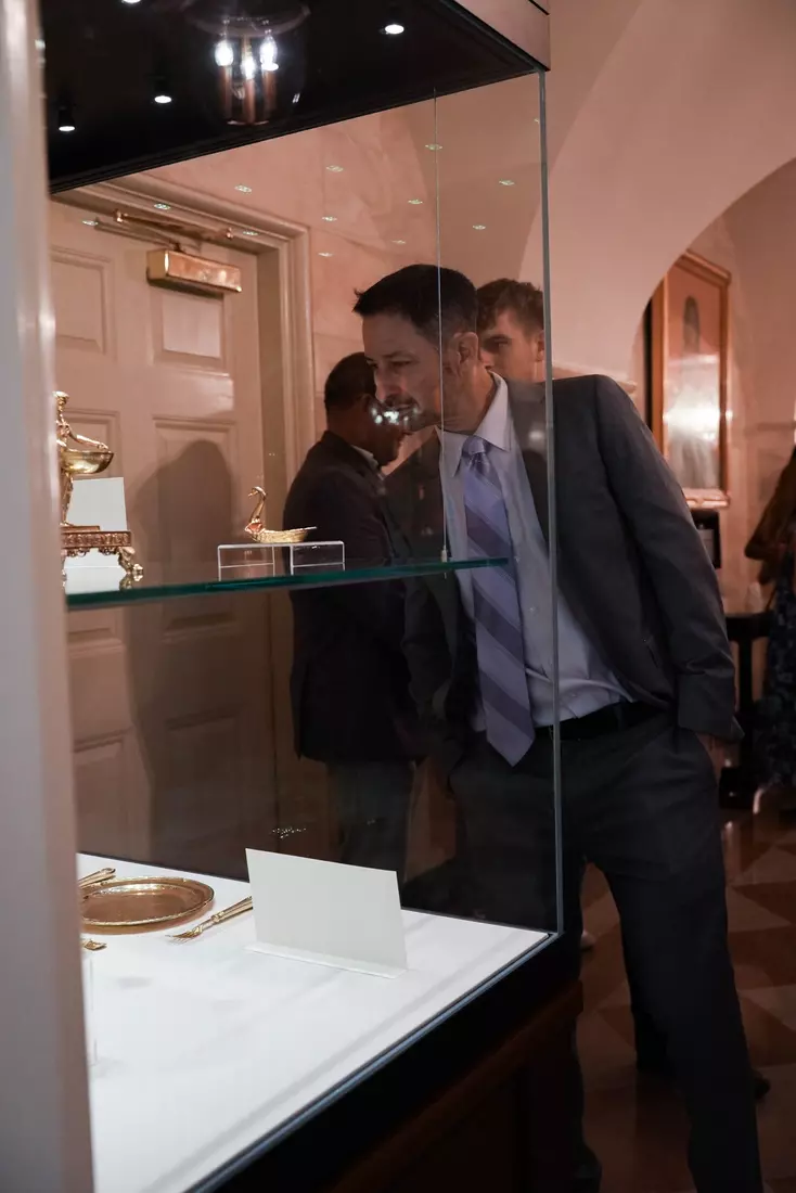 TCU men's tennis and TCU rifle celebrate their 2024 NCAA Championships at The White House as a part of NCAA Sports Day.