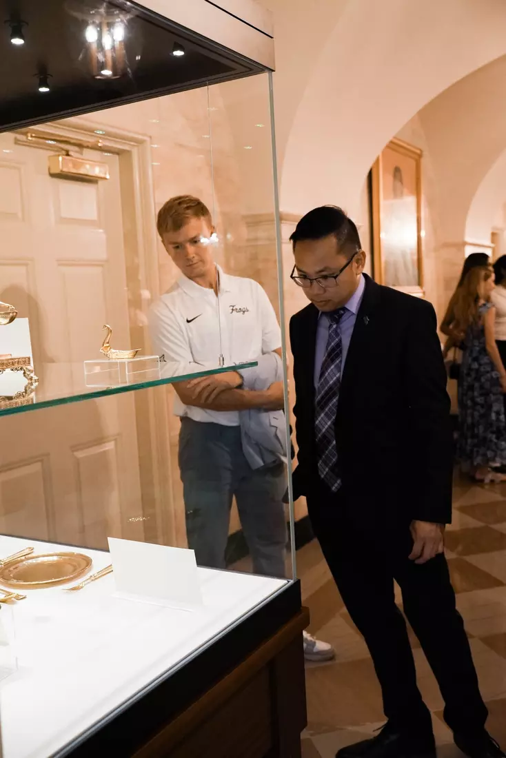 TCU men's tennis and TCU rifle celebrate their 2024 NCAA Championships at The White House as a part of NCAA Sports Day.