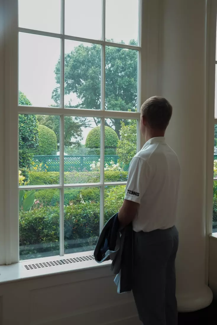 TCU men's tennis and TCU rifle celebrate their 2024 NCAA Championships at The White House as a part of NCAA Sports Day.