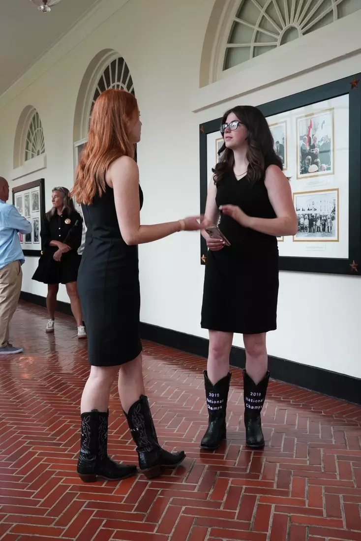 TCU men's tennis and TCU rifle celebrate their 2024 NCAA Championships at The White House as a part of NCAA Sports Day.