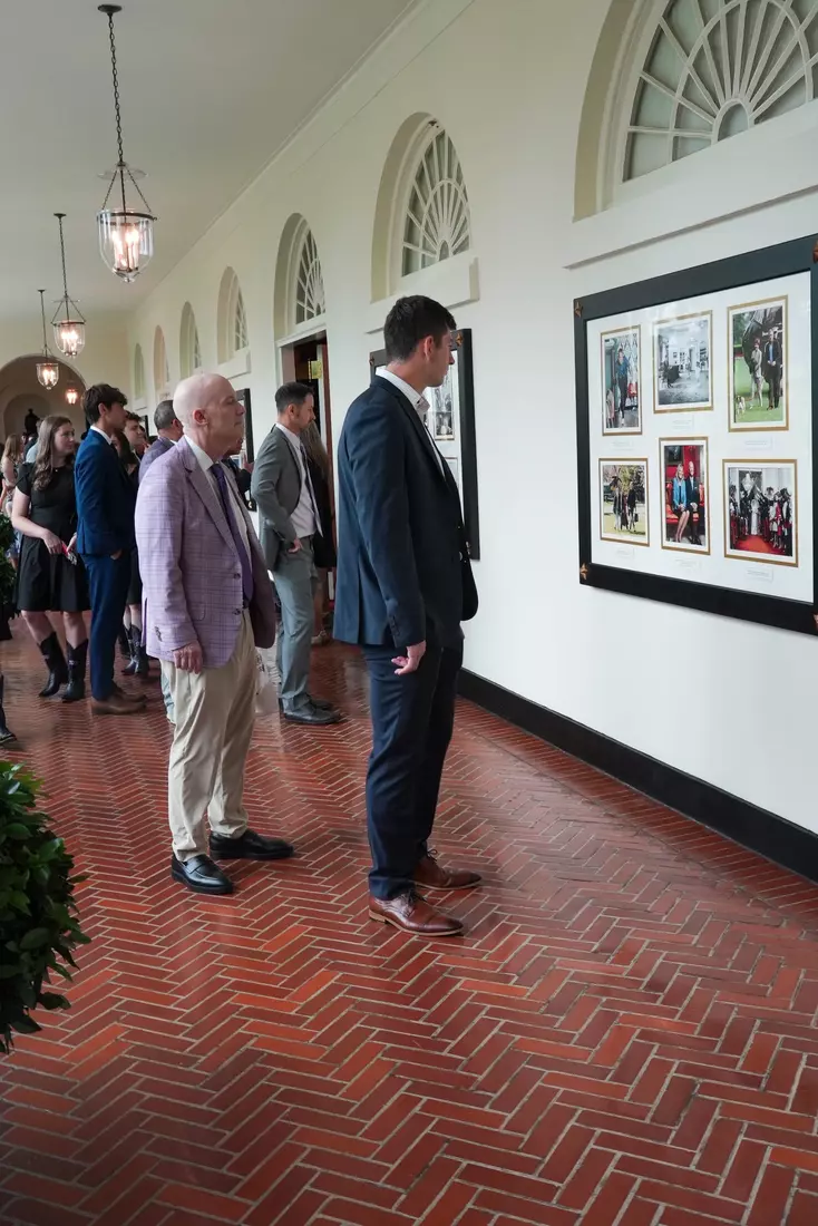 TCU men's tennis and TCU rifle celebrate their 2024 NCAA Championships at The White House as a part of NCAA Sports Day.