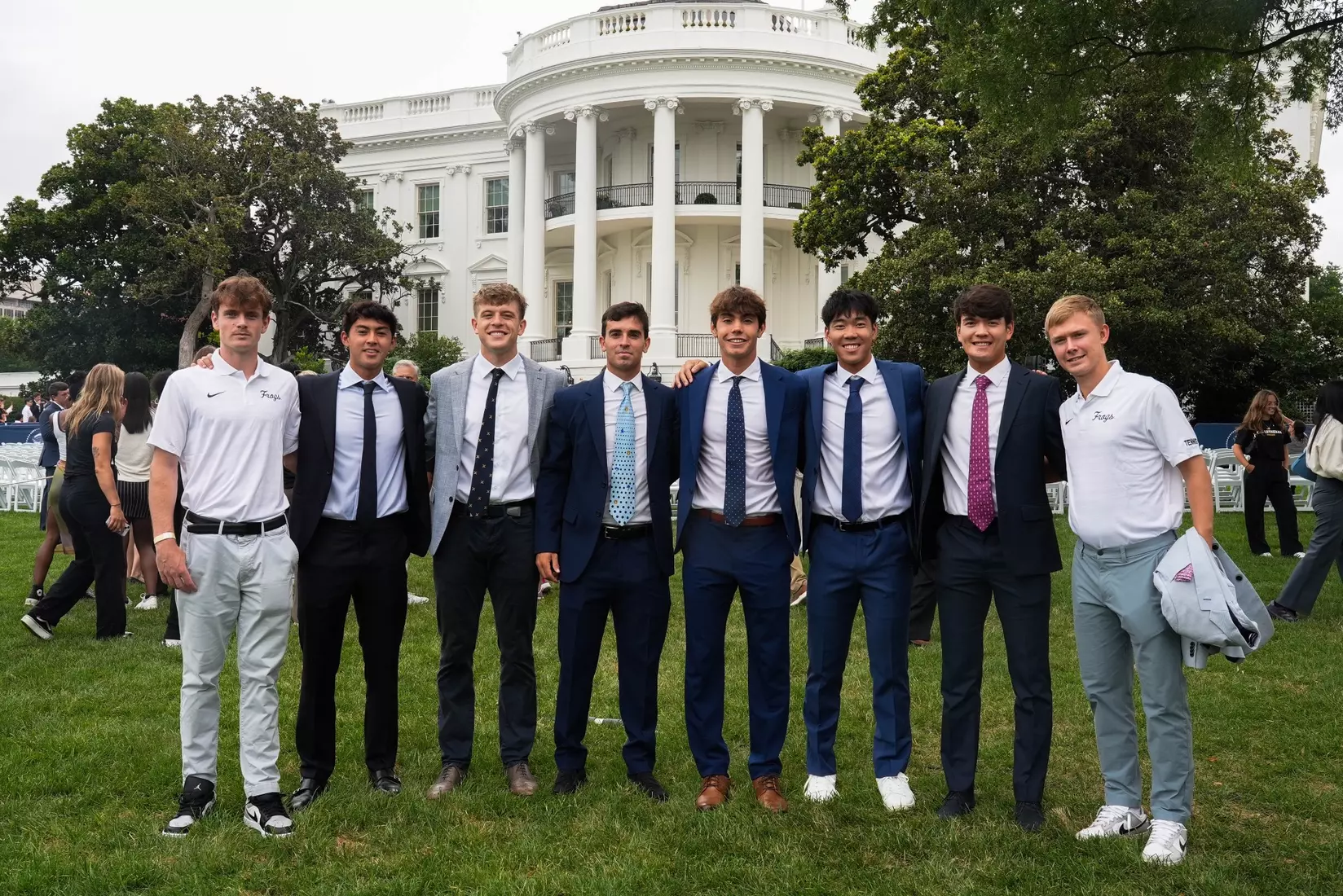 TCU men's tennis and TCU rifle celebrate their 2024 NCAA Championships at The White House as a part of NCAA Sports Day.