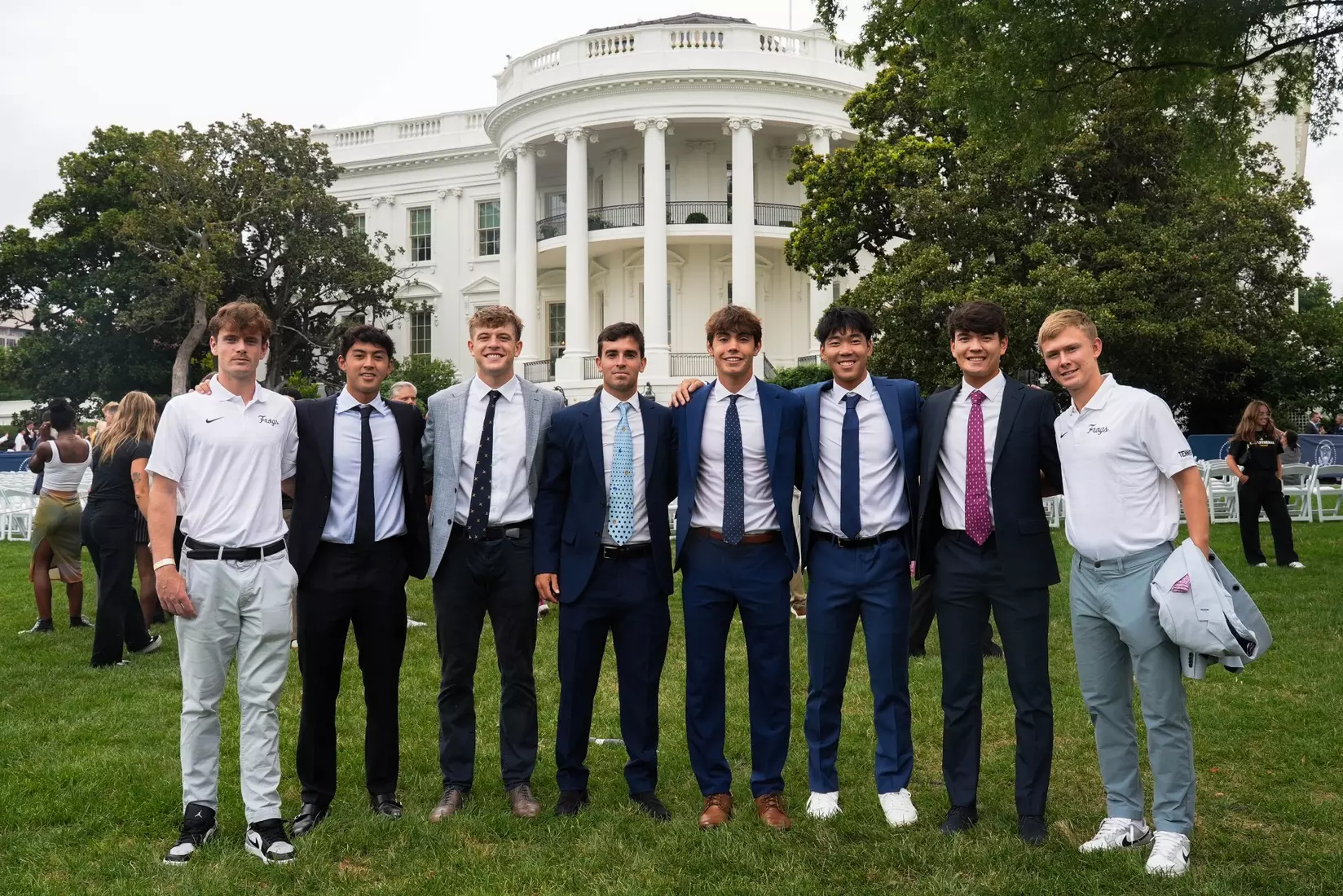 TCU men's tennis and TCU rifle celebrate their 2024 NCAA Championships at The White House as a part of NCAA Sports Day.