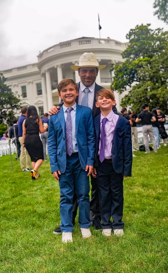 TCU men's tennis and TCU rifle celebrate their 2024 NCAA Championships at The White House as a part of NCAA Sports Day.