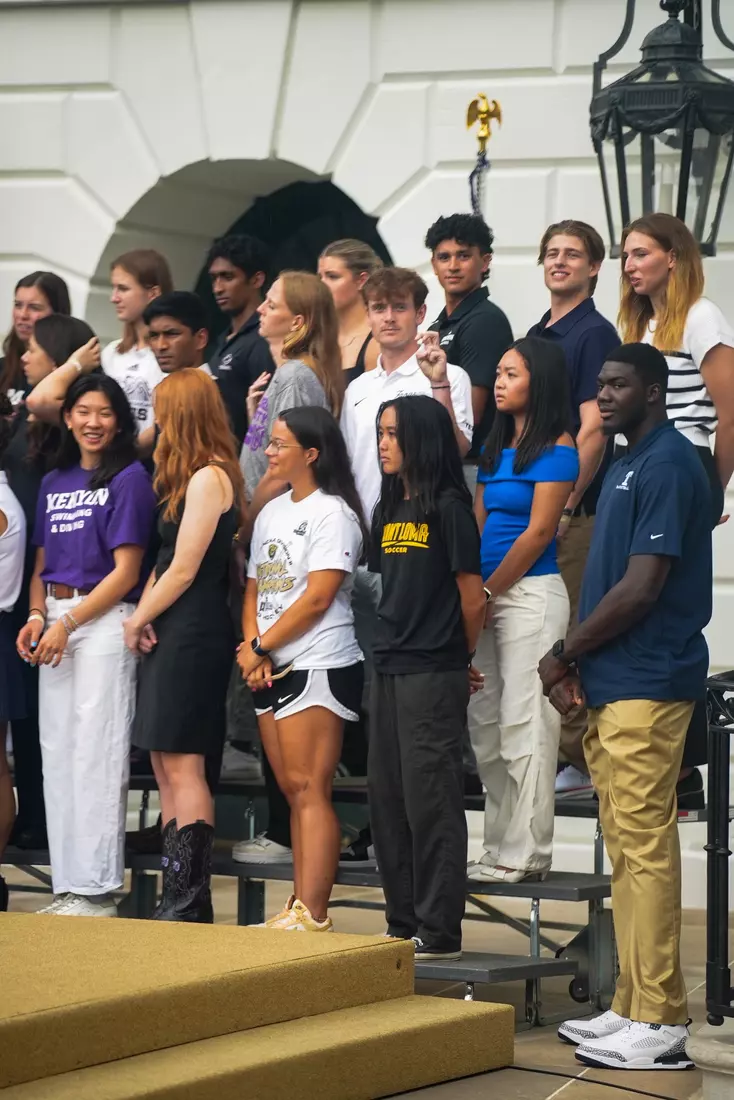 TCU men's tennis and TCU rifle celebrate their 2024 NCAA Championships at The White House as a part of NCAA Sports Day.