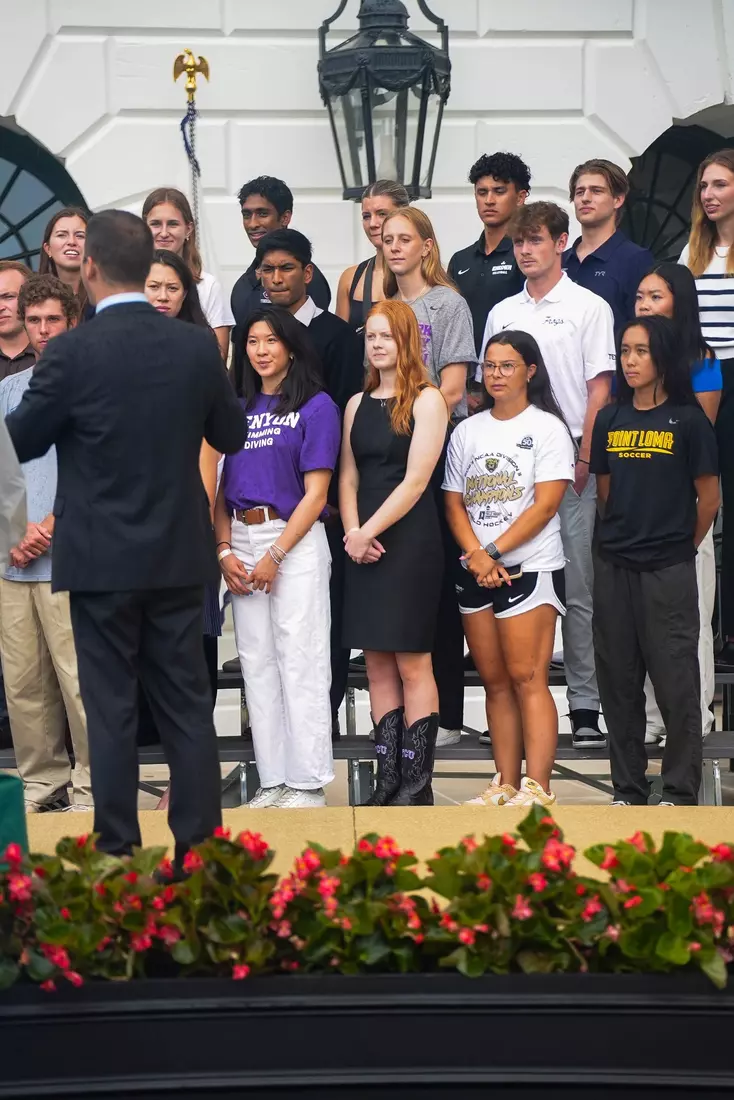 TCU men's tennis and TCU rifle celebrate their 2024 NCAA Championships at The White House as a part of NCAA Sports Day.