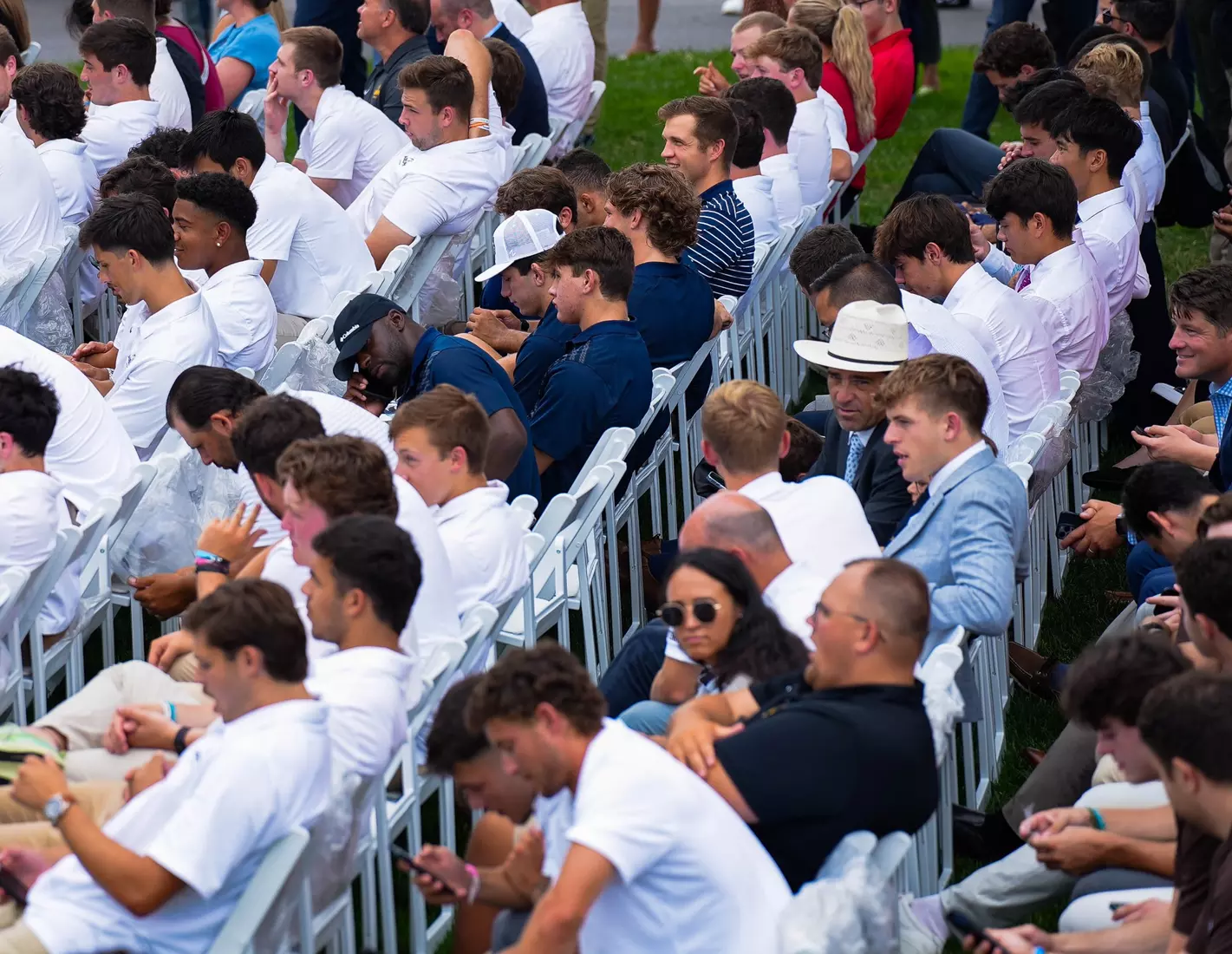TCU men's tennis and TCU rifle celebrate their 2024 NCAA Championships at The White House as a part of NCAA Sports Day.