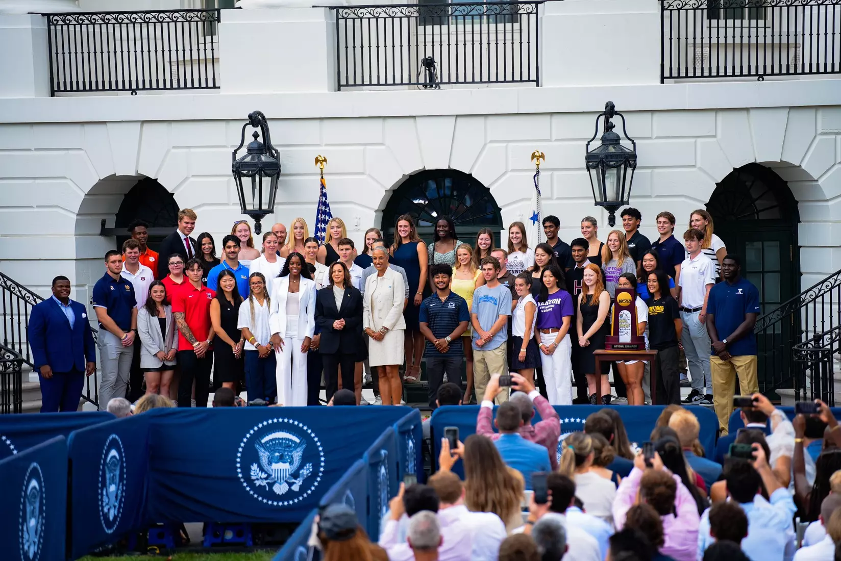 TCU men's tennis and TCU rifle celebrate their 2024 NCAA Championships at The White House as a part of NCAA Sports Day.