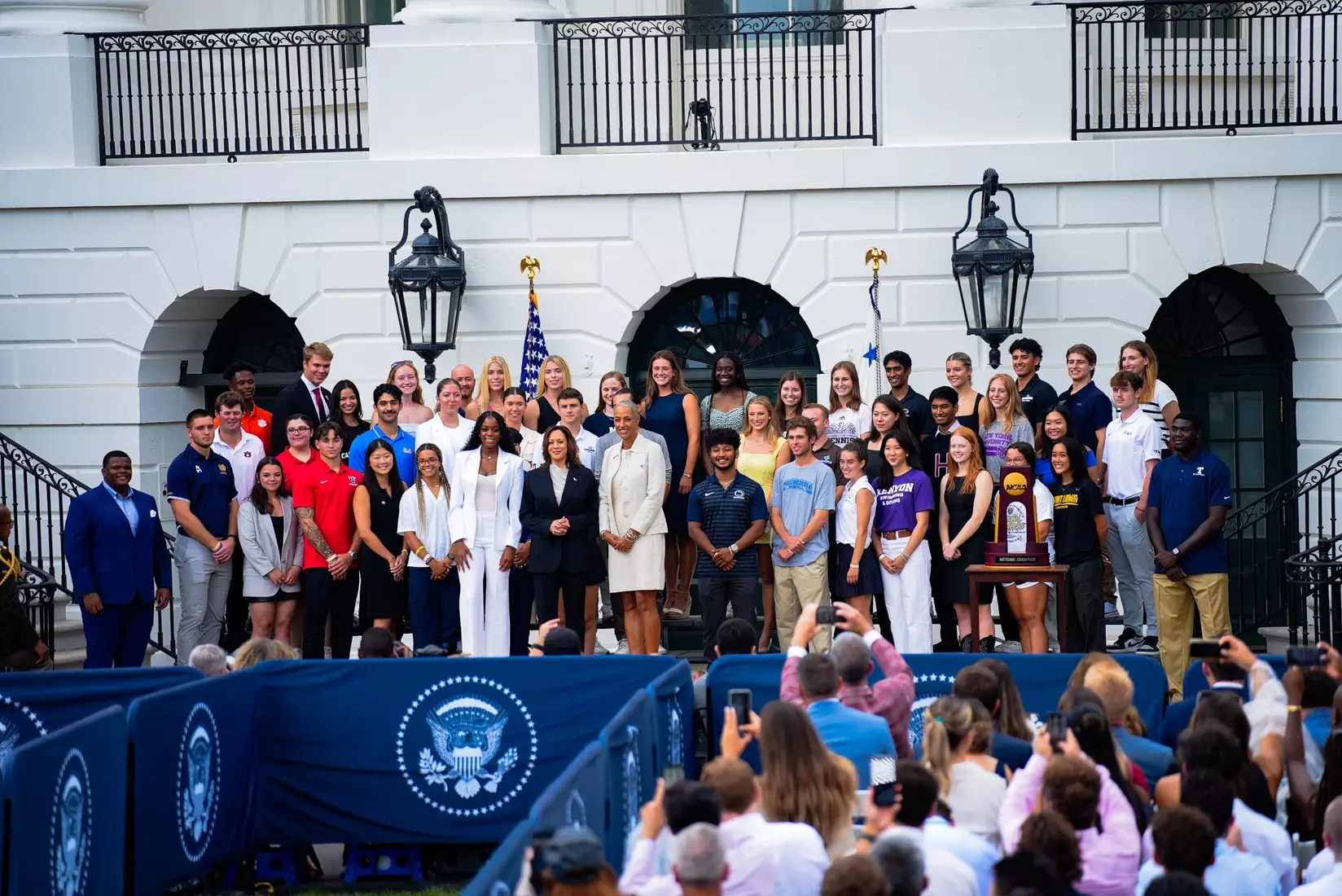 TCU men's tennis and TCU rifle celebrate their 2024 NCAA Championships at The White House as a part of NCAA Sports Day.
