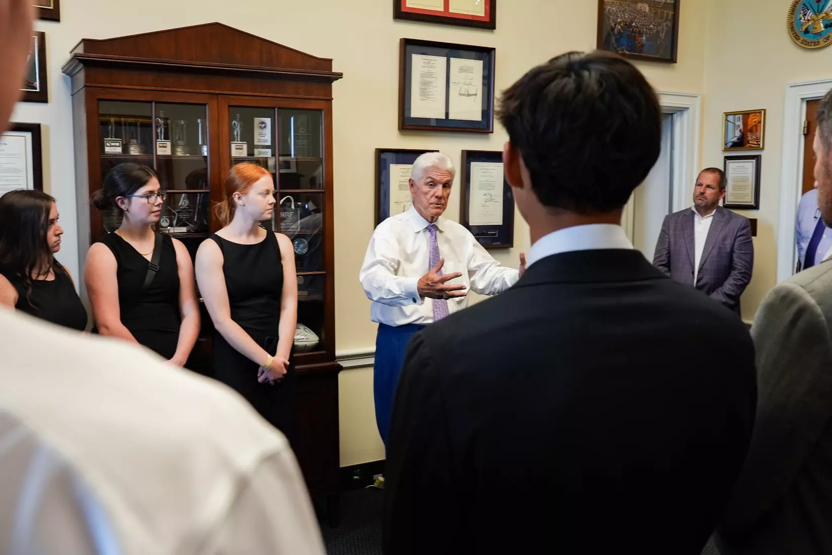 TCU men's tennis and TCU rifle celebrate their 2024 NCAA Championships at The White House as a part of NCAA Sports Day.
