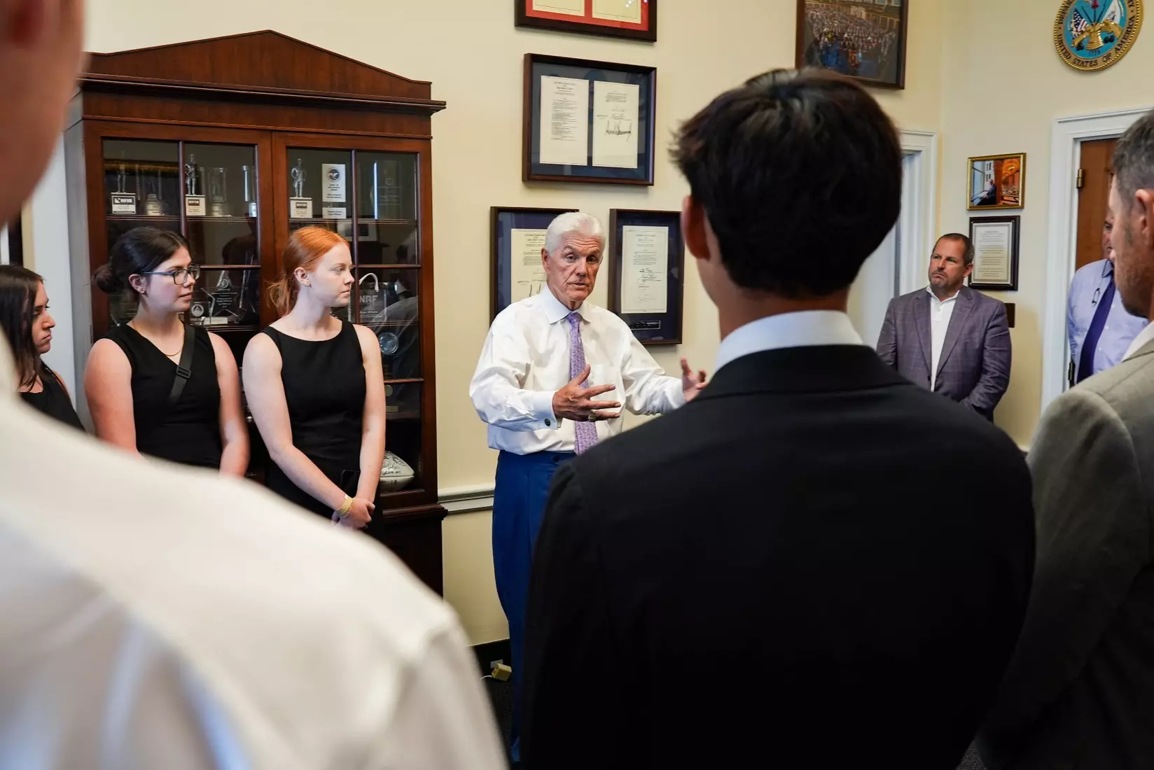 TCU men's tennis and TCU rifle celebrate their 2024 NCAA Championships at The White House as a part of NCAA Sports Day.
