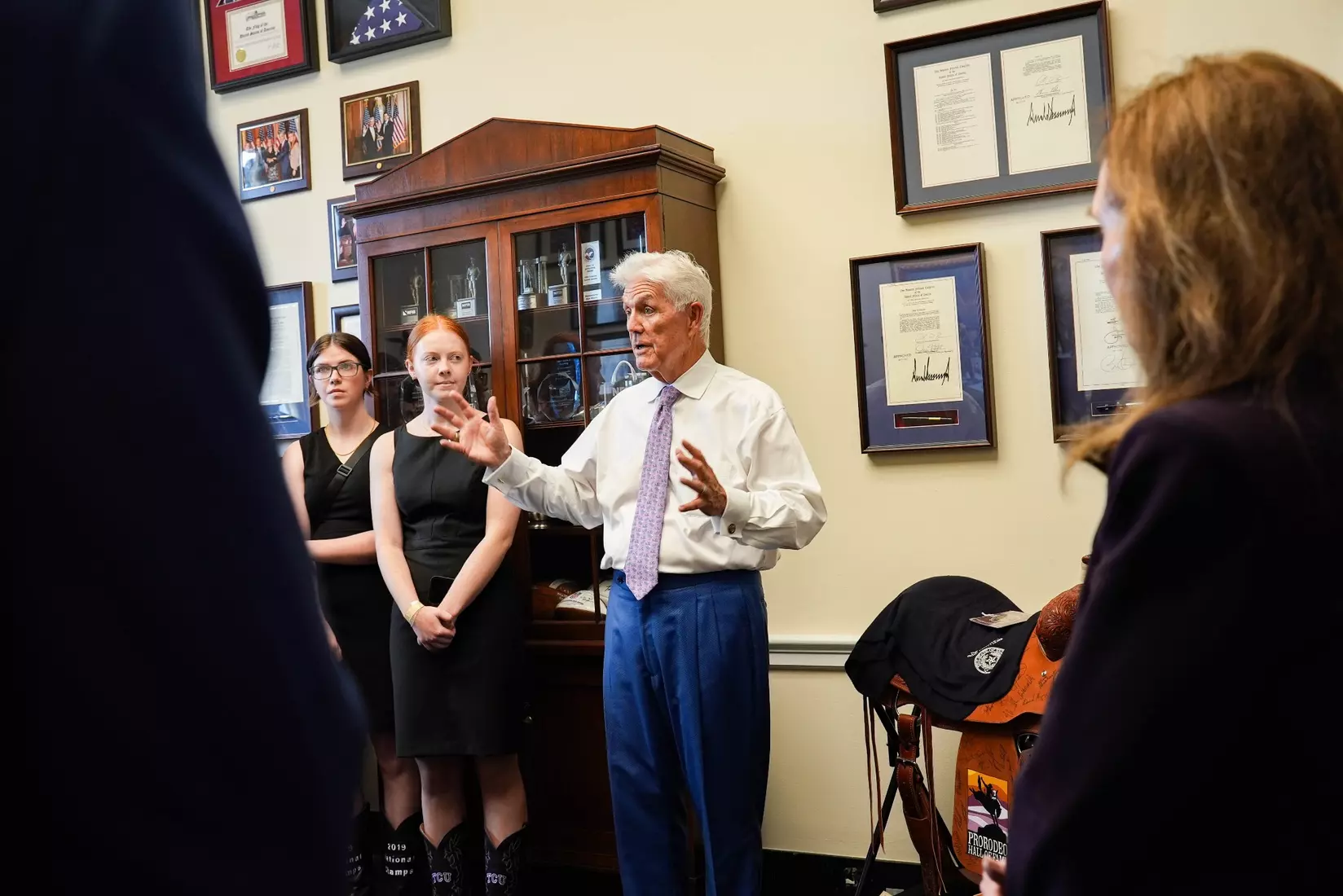 TCU men's tennis and TCU rifle celebrate their 2024 NCAA Championships at The White House as a part of NCAA Sports Day.