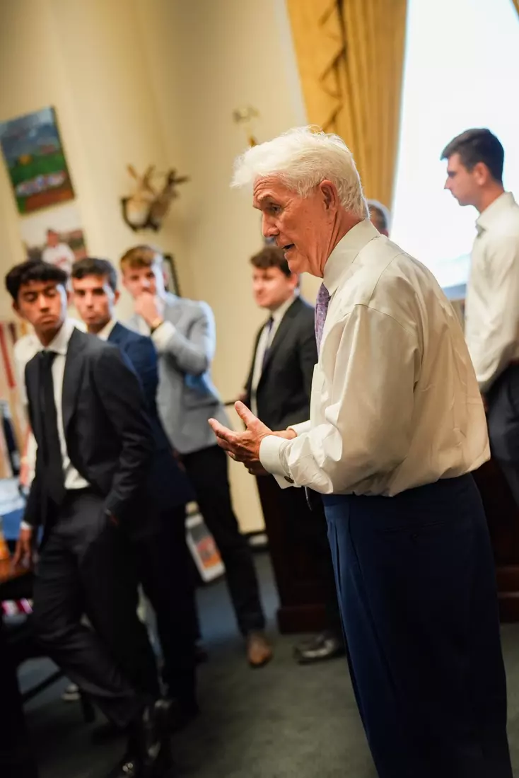 TCU men's tennis and TCU rifle celebrate their 2024 NCAA Championships at The White House as a part of NCAA Sports Day.