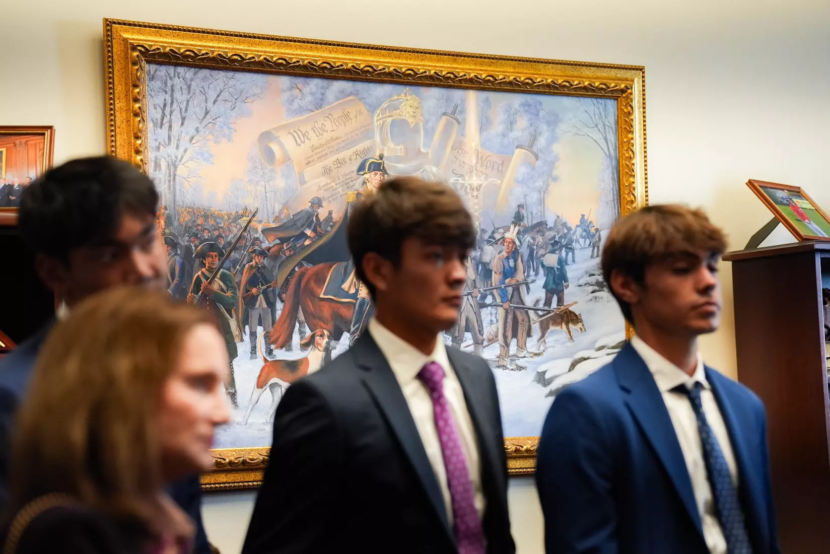 TCU men's tennis and TCU rifle celebrate their 2024 NCAA Championships at The White House as a part of NCAA Sports Day.