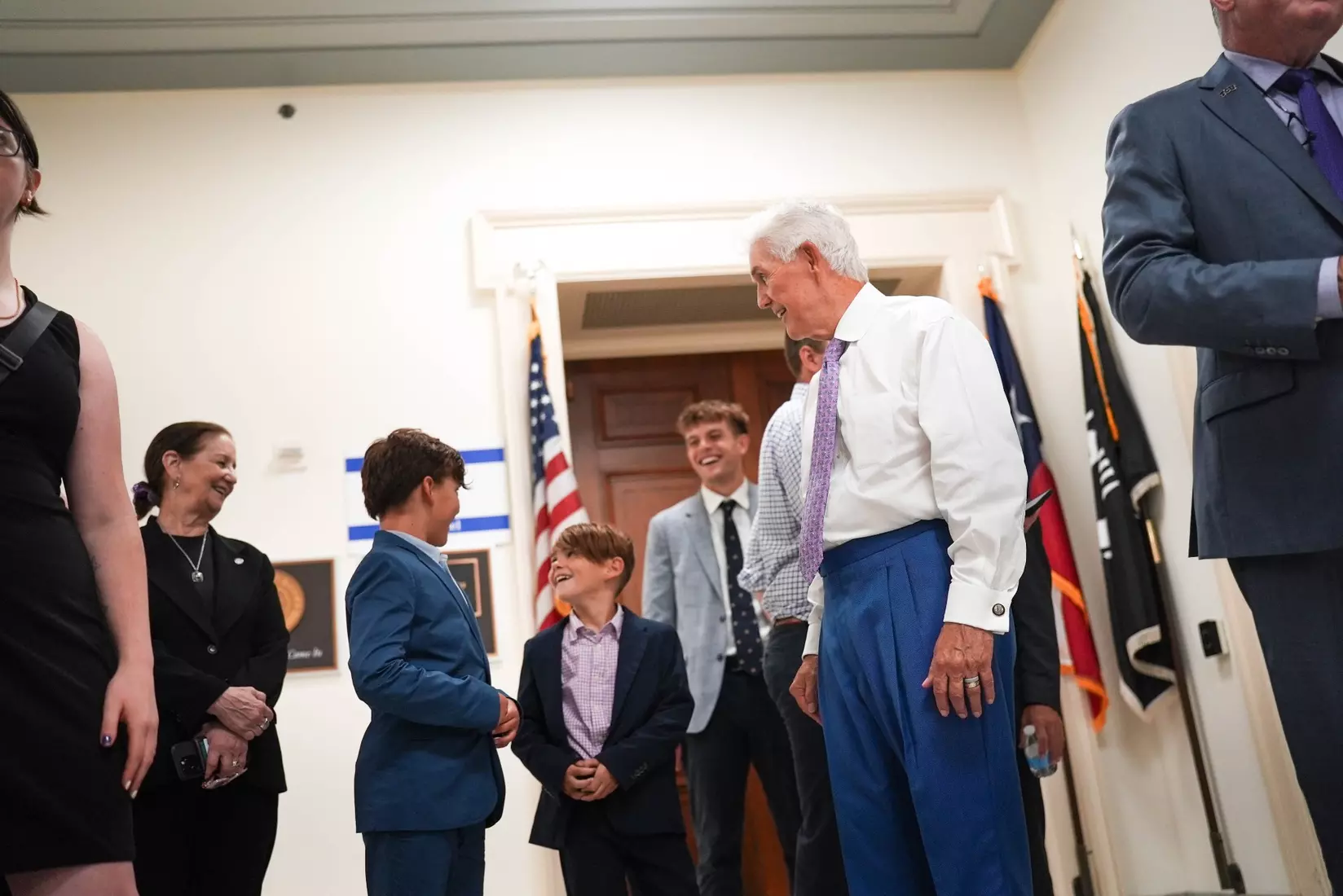 TCU men's tennis and TCU rifle celebrate their 2024 NCAA Championships at The White House as a part of NCAA Sports Day.