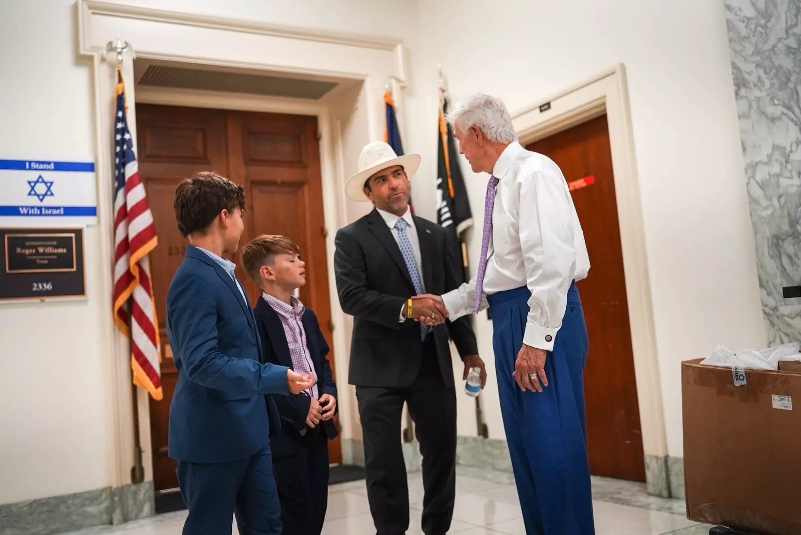 TCU men's tennis and TCU rifle celebrate their 2024 NCAA Championships at The White House as a part of NCAA Sports Day.
