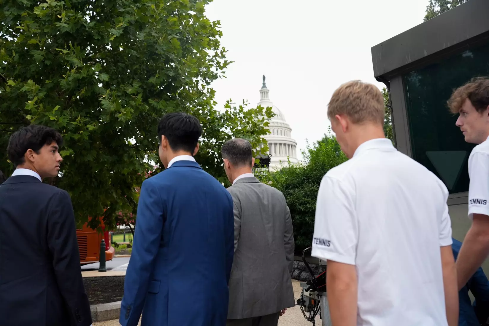 TCU men's tennis and TCU rifle celebrate their 2024 NCAA Championships at The White House as a part of NCAA Sports Day.