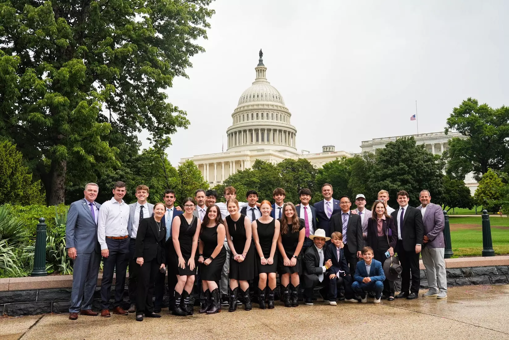 TCU men's tennis and TCU rifle celebrate their 2024 NCAA Championships at The White House as a part of NCAA Sports Day.