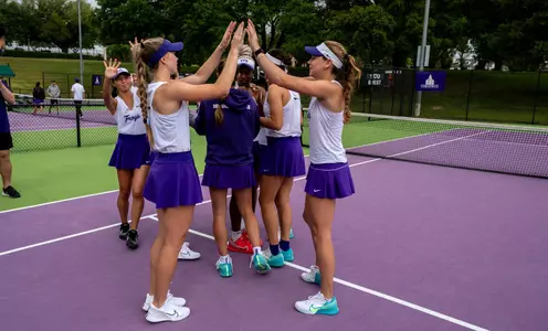 Women's Tennis Celebration