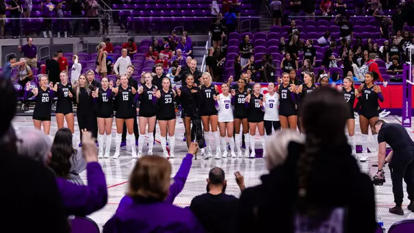 TCU Volleyball defeats Kansas