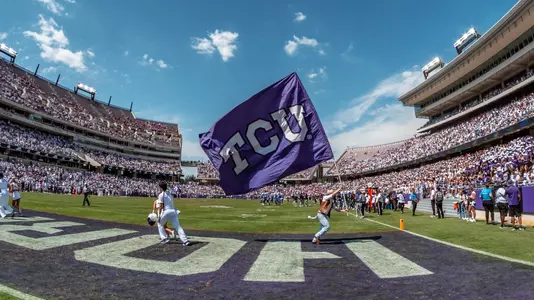 TCU Flag running vs SMU