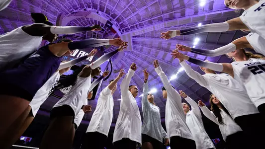 TCU Volleyball Huddle