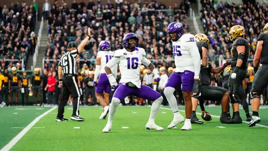 Koron Hayward celebrating after a tackle