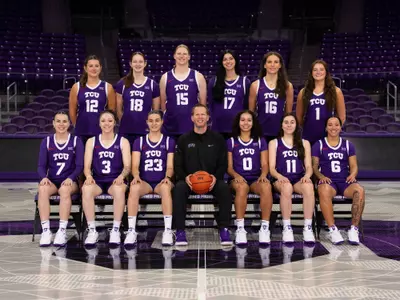 TCU Women's Basketball team photo