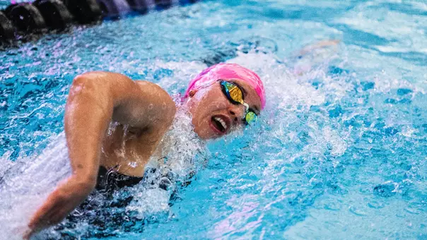Swimmer at TCU swimming